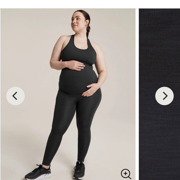 Beyond Yoga Ribbed Square Neck Maternity Tank - Picture 5 of 6